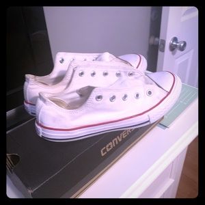 Converse white girls shoes
